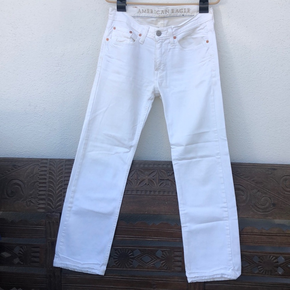 American Eagle Original Straight jeans in white 28/30